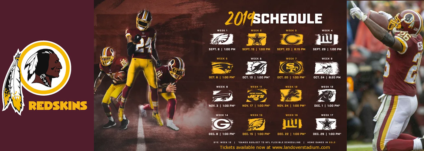 Download Redskins 2025 Season Calendar