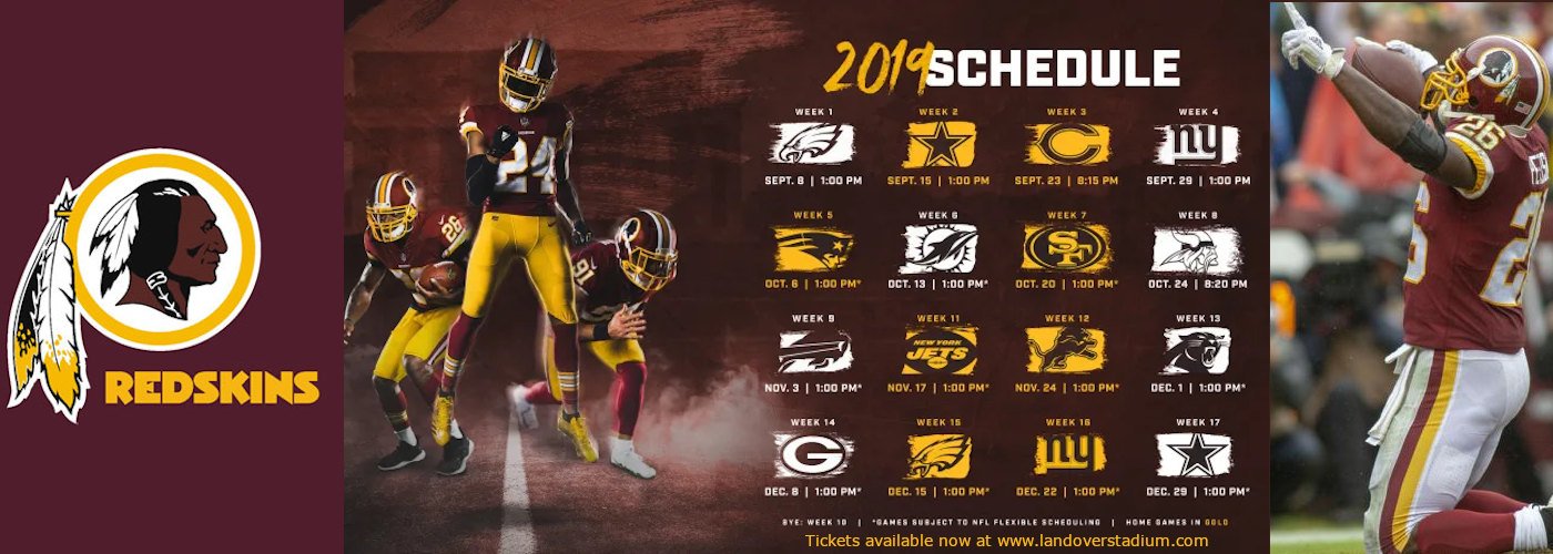 washington redskins schedule