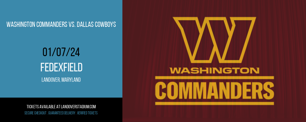 Washington Commanders vs. Dallas Cowboys at FedexField
