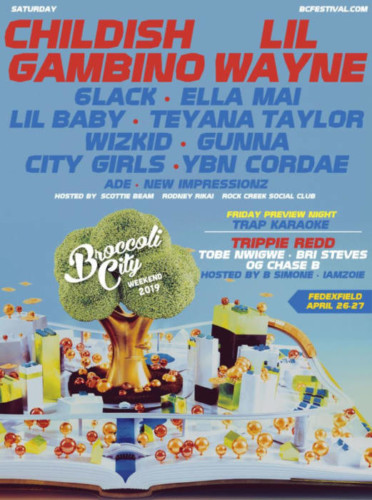 Broccoli City Festival: Childish Gambino, Lil Wayne, 6lack, Ella Mai & Lil Baby – Saturday